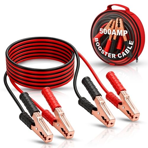 TOMAHAWK® TJB-500 Smart Jumper Cable | 500A | 10 AWG Copper | 7.5 ft