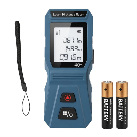 TOMAHAWK® MIN-0040 Laser Distance Meter Measurer 40M/131Ft with Area