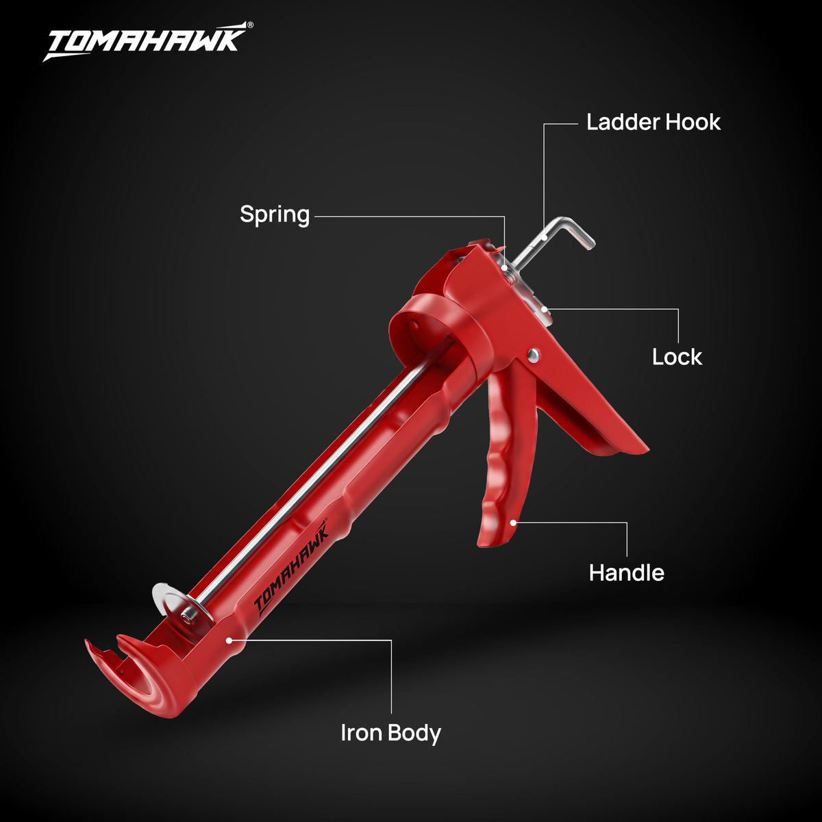 TOMAHAWK TCGS-1A Heavy Duty Caulking Gun & Sealant Combo — product image 4