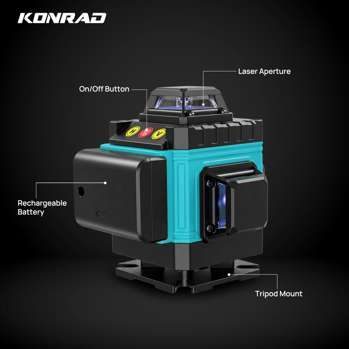 TOMAHAWK KON-1288-16 Konrad Lines Green Laser Level Pro 4x360° 4D — product image 6