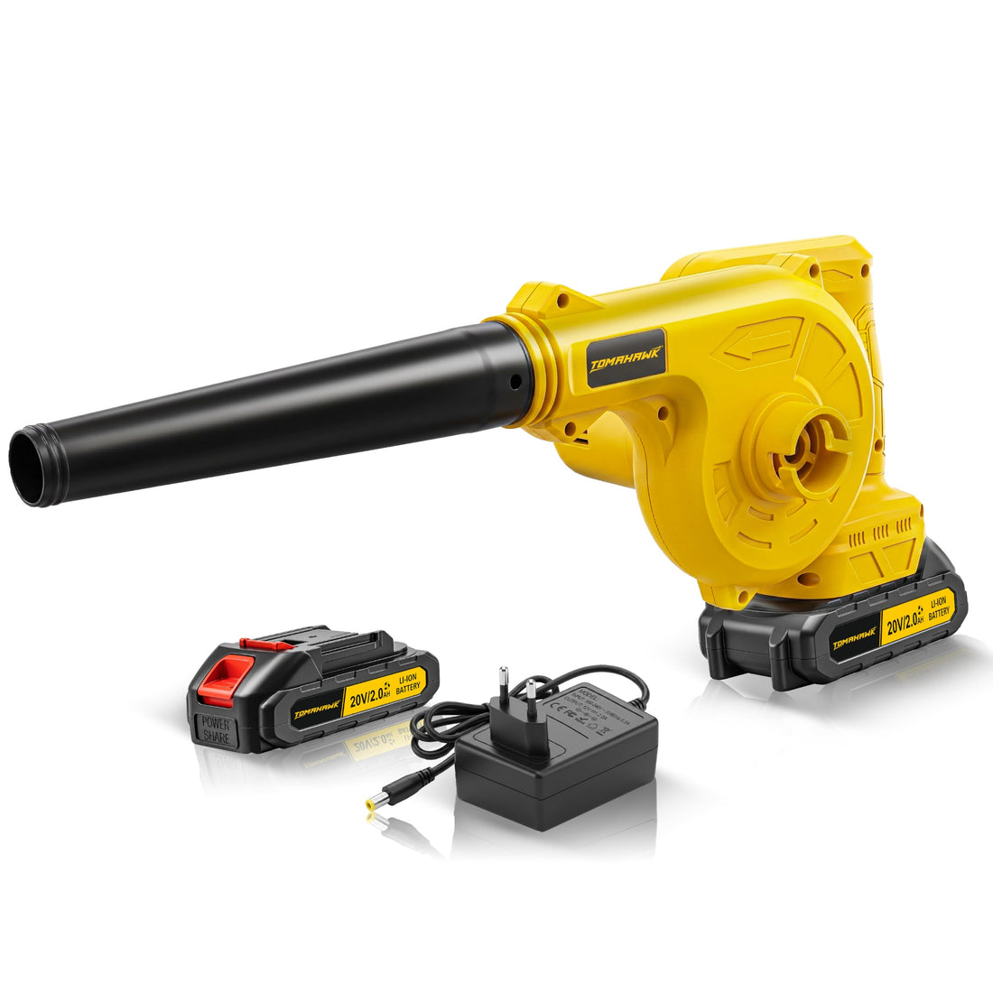 TOMAHAWK® TCB-40 Cordless Blower | 20V | 20,000 RPM | 2 x 2.0Ah