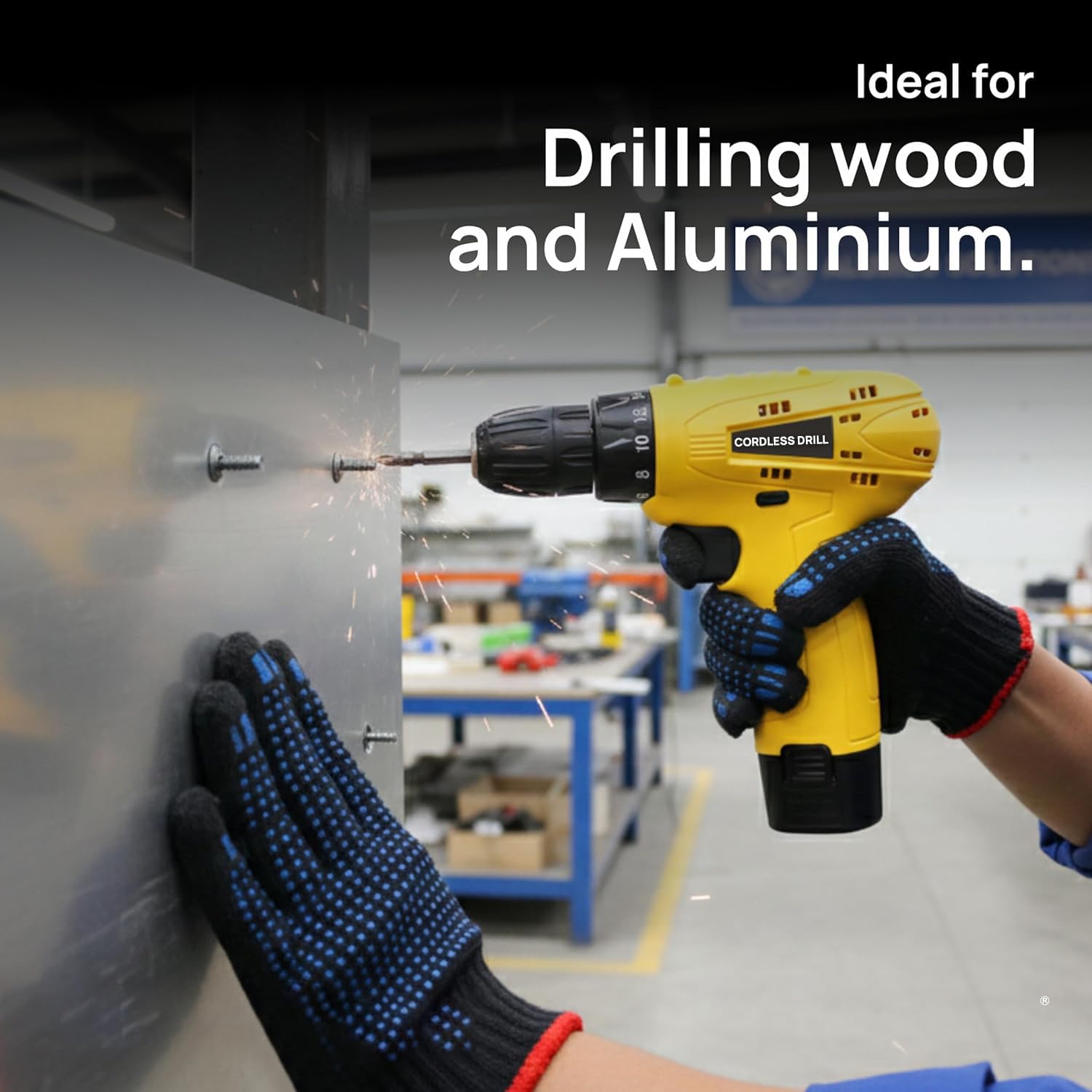 TOMAHAWK SCD-12K cordless drill — torque settings and clutch collar
