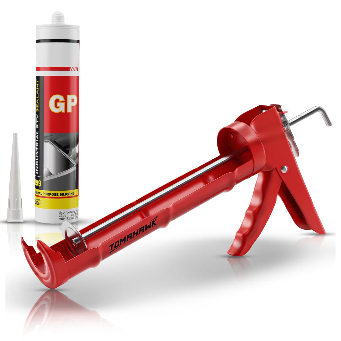 TOMAHAWK TCGS-1A Heavy Duty Caulking Gun & Sealant Combo — main product view
