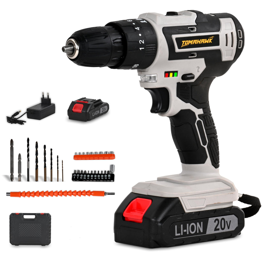 TOMAHAWK® DRT-1000-20V Cordless Drill Machine Kit