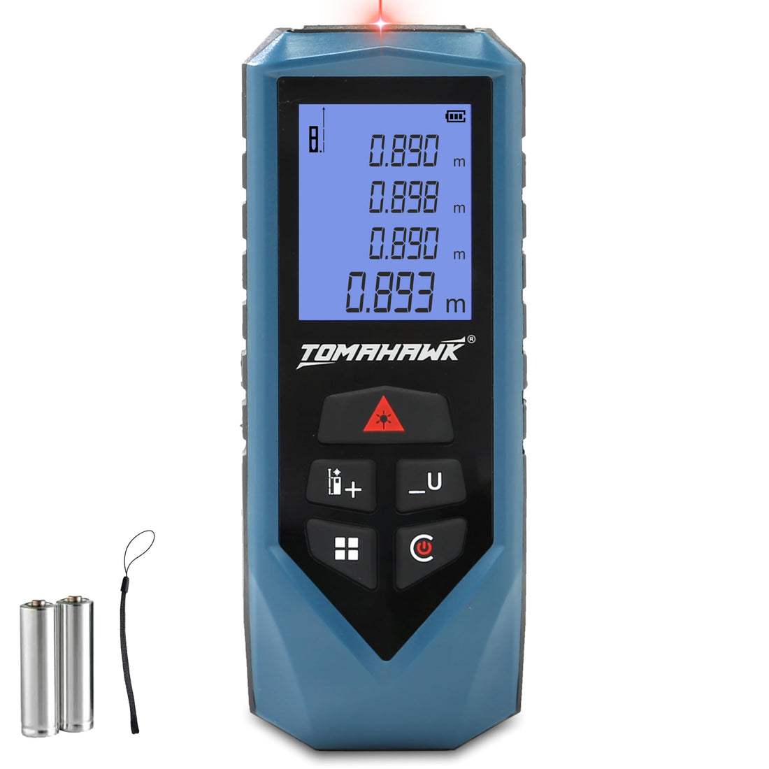 TOMAHAWK® TFR-0800 Laser Distance Meter | 80m | Area, Volume & Pythagoras