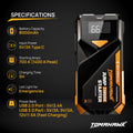 TOMAHAWK JUM-5635 jump starter — LED flashlight with SOS mode