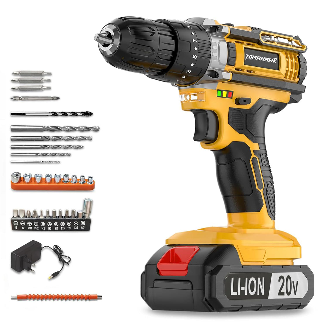 TOMAHAWK TCD-20K 20V Cordless Impact Drill & Screwdriver — main product view