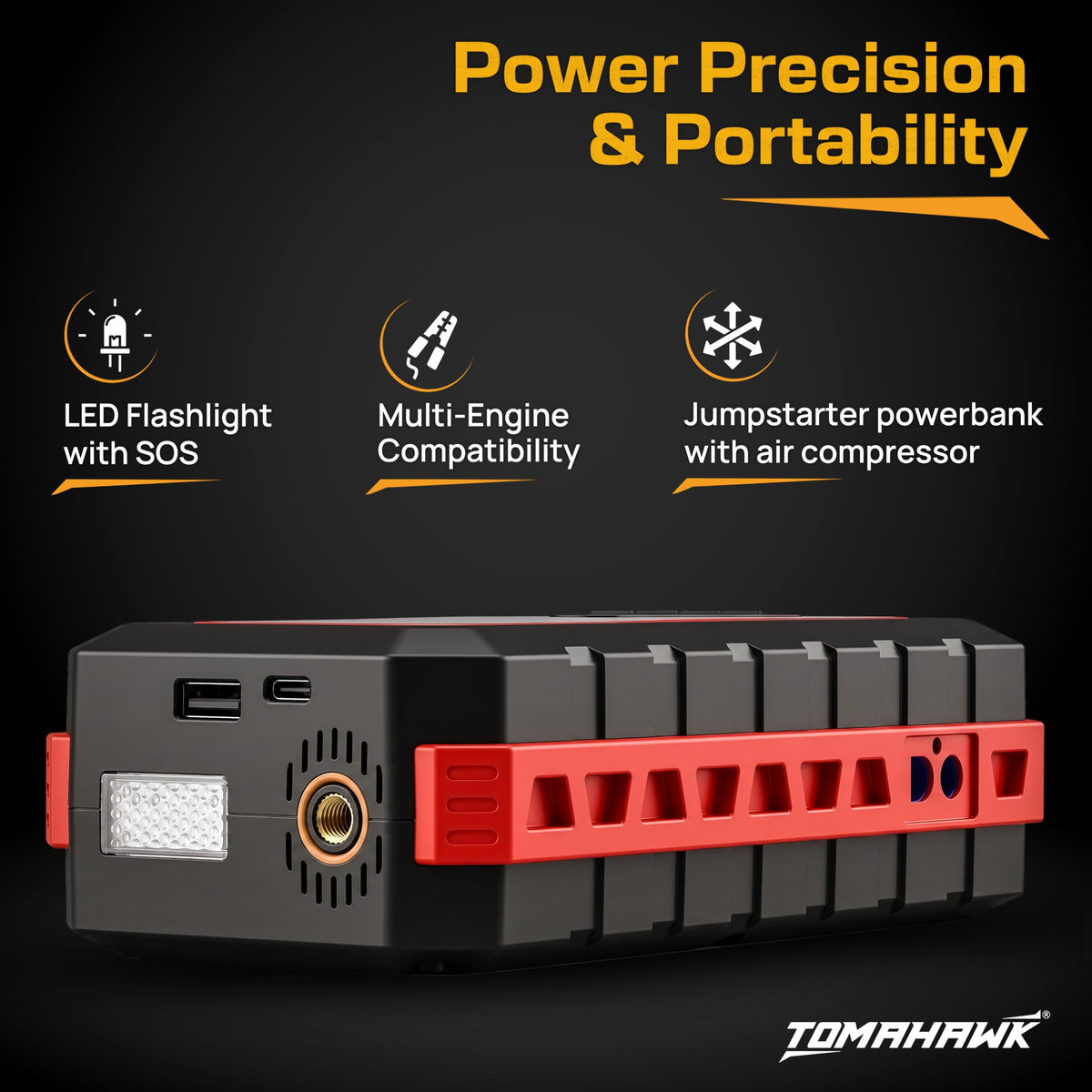 TOMAHAWK JSI-9695 Multi-Function Car Jump Starter — product image 5