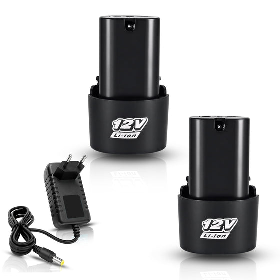 TOMAHAWK® 12V Battery & Charger Kit | 2 x LBA-1512 1.5Ah Batteries | CHA-500 Charger