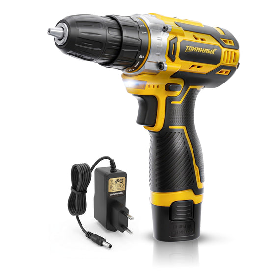 TOMAHAWK® DMS-9000 Cordless Drill & Screwdriver | 12V | 10mm Chuck | 2-Speed