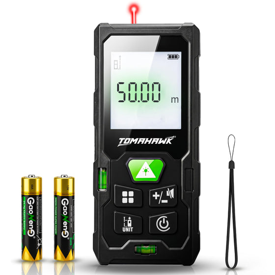 TOMAHAWK® TTM-0050 Laser Distance Meter | 50m | ±2mm Accuracy
