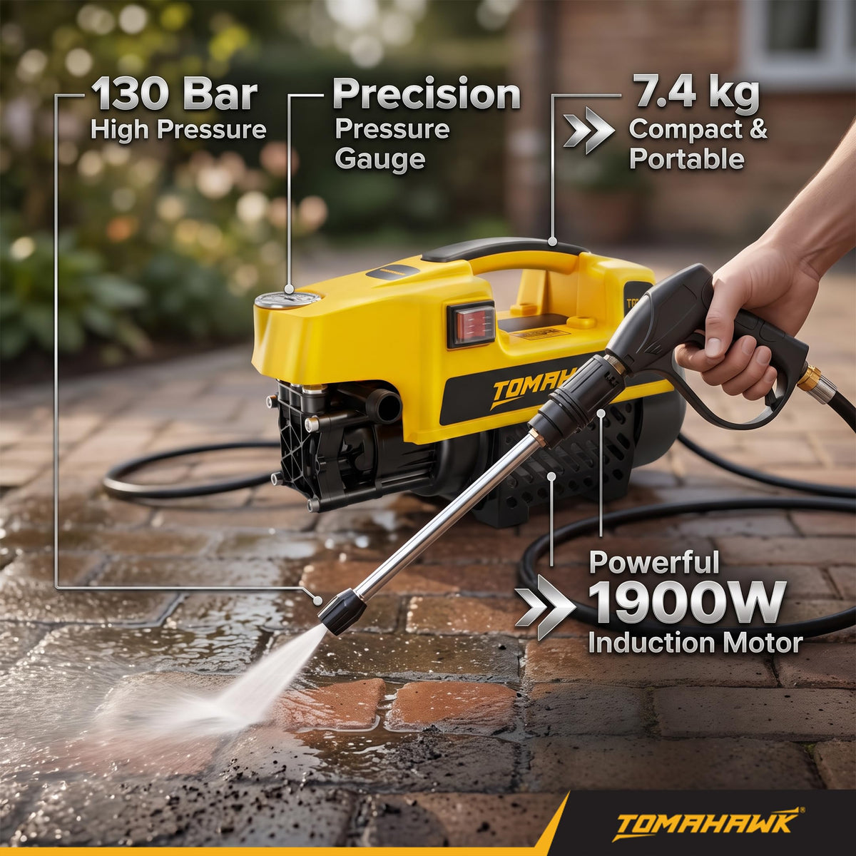TOMAHAWK® T-1200 Induction Motor Pressure Washer