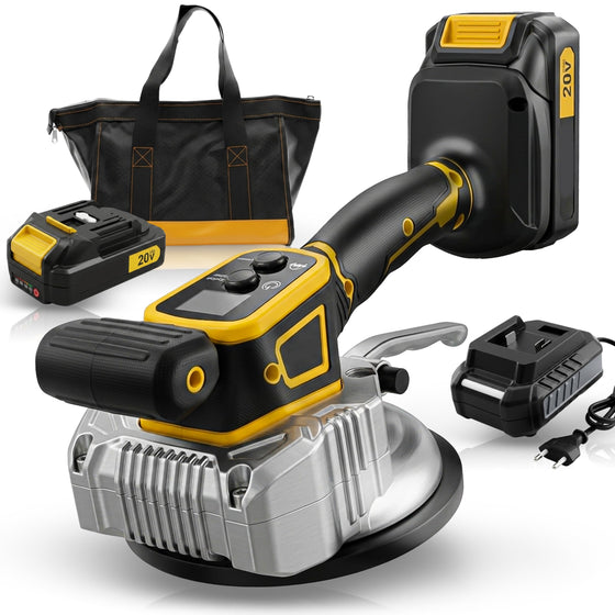 TOMAHAWK® TCTV-20A Cordless Tile Laying & Levelling Machine | 20V | 150 mm Suction Base | 2 x 2.0Ah