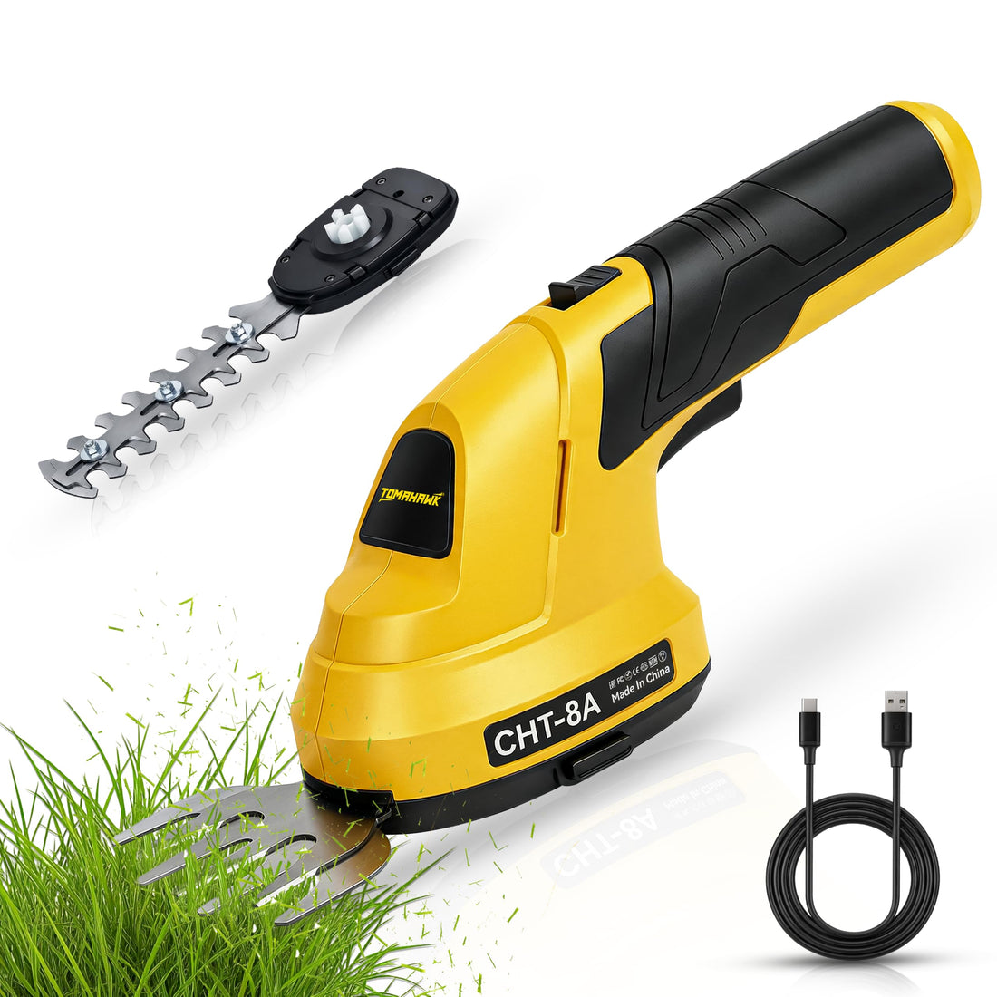 TOMAHAWK® CHT-8A Cordless Grass & Shrub Trimmer 3.7V