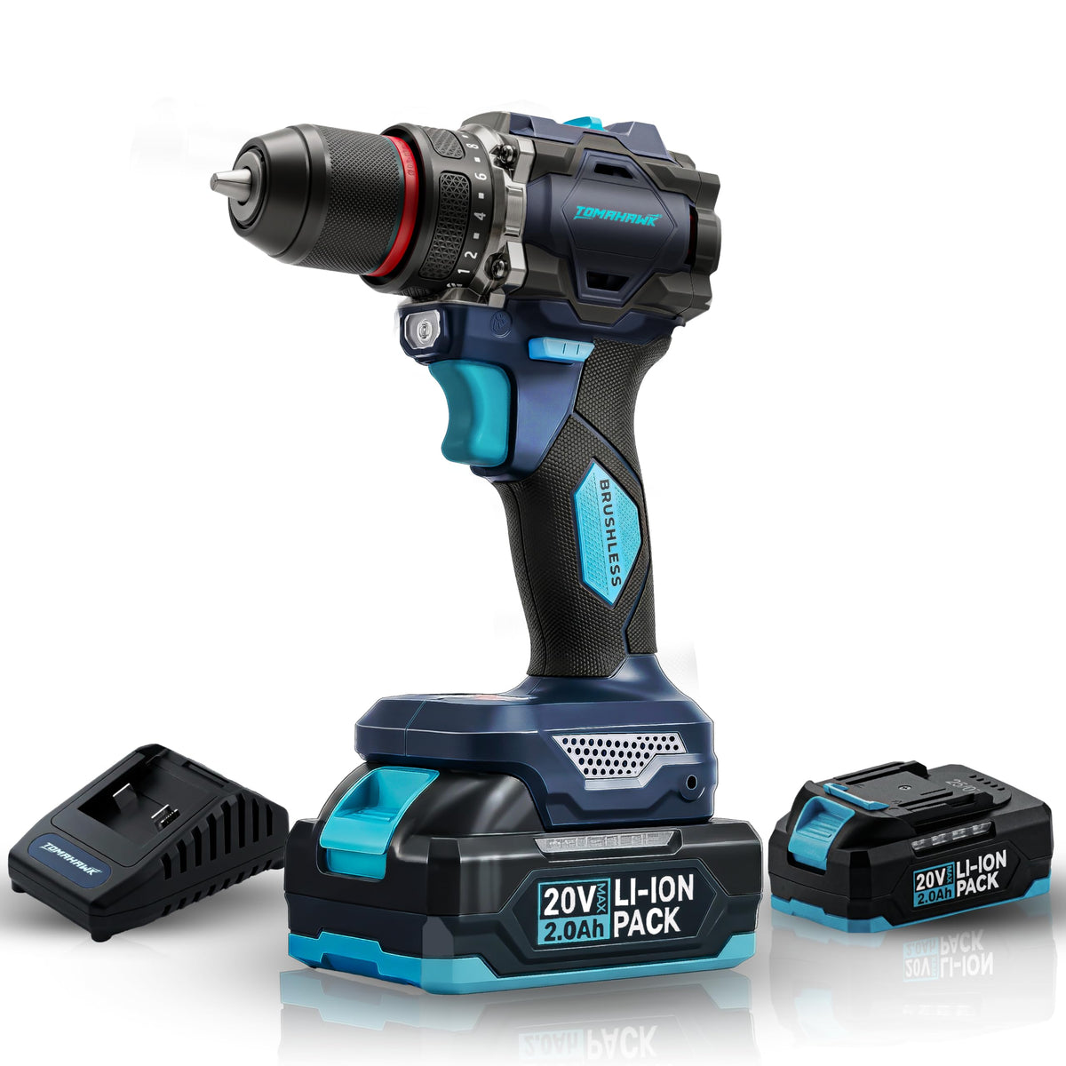 TOMAHAWK BSD-2010-20V Brushless Cordless Drill Machine & Screwdriver — main product view