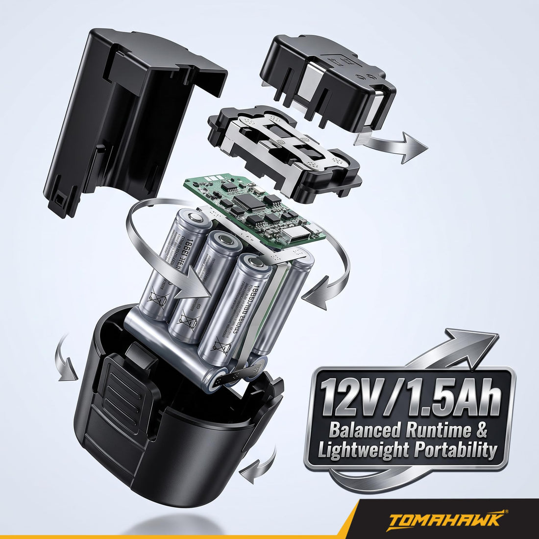 GOLDEN BULLET® CSD-1333 12V Cordless Drill & Screwdriver Kit | 28 Nm | 2-Speed | 1 x 1.5Ah | Carry Case