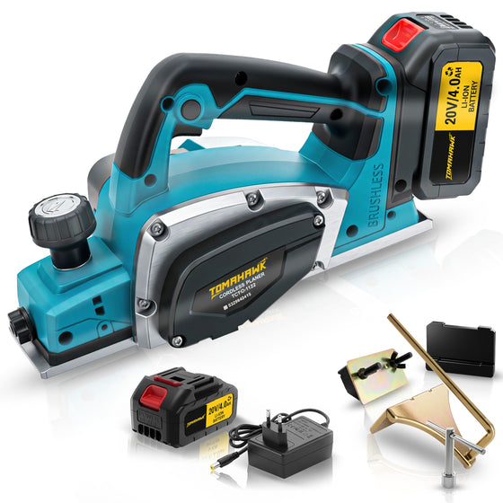 TOMAHAWK® TCPM-1122 Brushless Cordless Planer | 20V | 82mm Planing Width