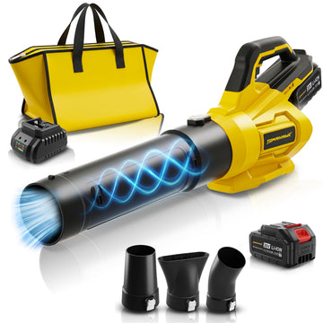 TOMAHAWK® BLB-8130 Cordless Leaf Blower | 20V Brushless | 150 MPH | 2 x 3.0Ah Batteries