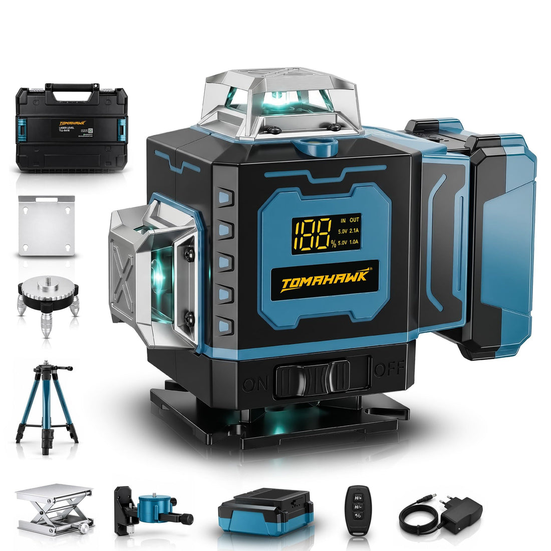 TOMAHAWK® TLL-6416 Self-Levelling Green Laser Level