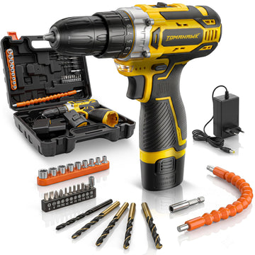 TOMAHAWK® DMS-9000 12V Cordless Drill Machine | 28 Nm | 2-Speed | 1.5Ah Battery