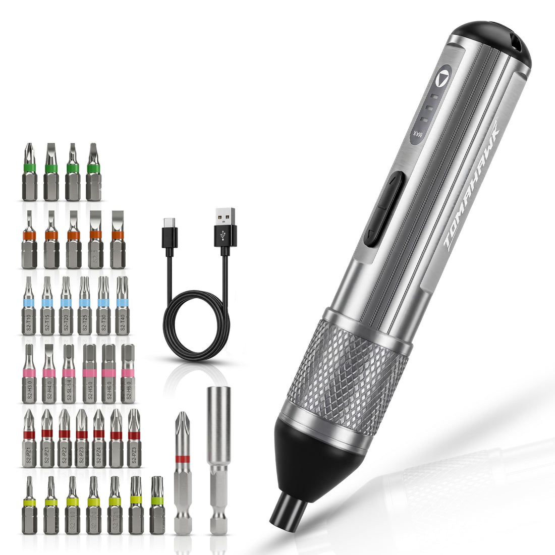 TOMAHAWK® PSC-7900 Mini Electric Screwdriver Set | 3.6V | 36 Pieces