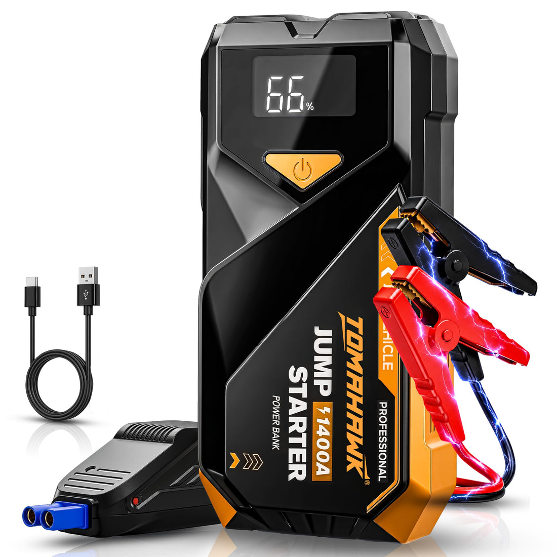 TOMAHAWK JUM-5635 8000mAh jump starter and power bank — main product view