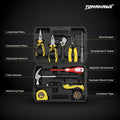 TOMAHAWK ELE-1110 electrician kit — tools laid out in case