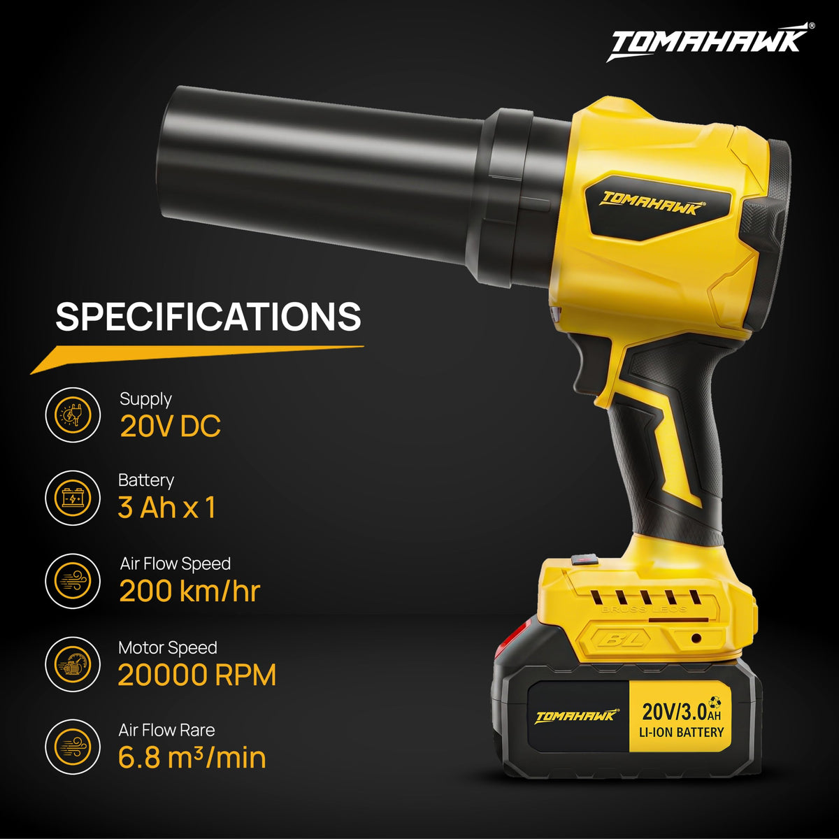 TOMAHAWK TCTB-20A Electric Blower — product image 2