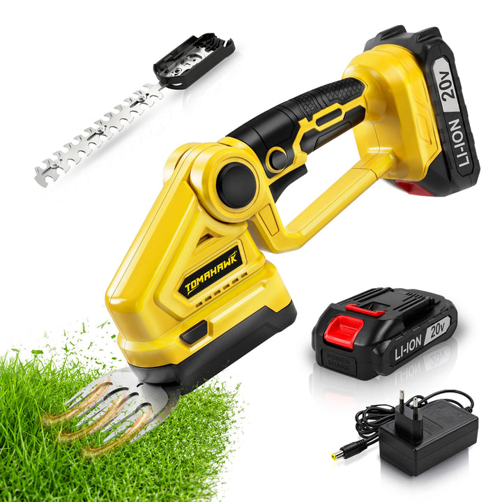 TOMAHAWK® CHT-20A 20V Cordless Hedge Trimmer with 1.5Ah Battery