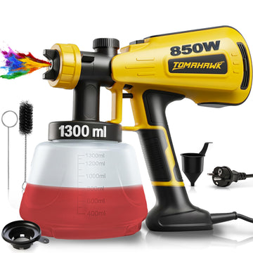 TOMAHAWK® TEPS-C850 Electric Paint Sprayer | 850W | 1300 ml Tank | 3 Nozzles