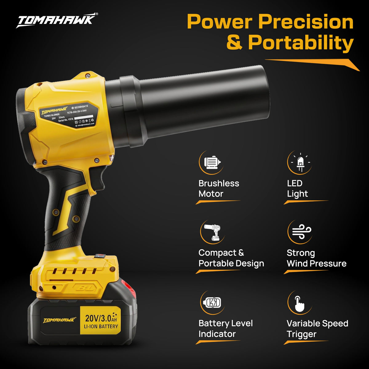 TOMAHAWK TCTB-20A Electric Blower — product image 3