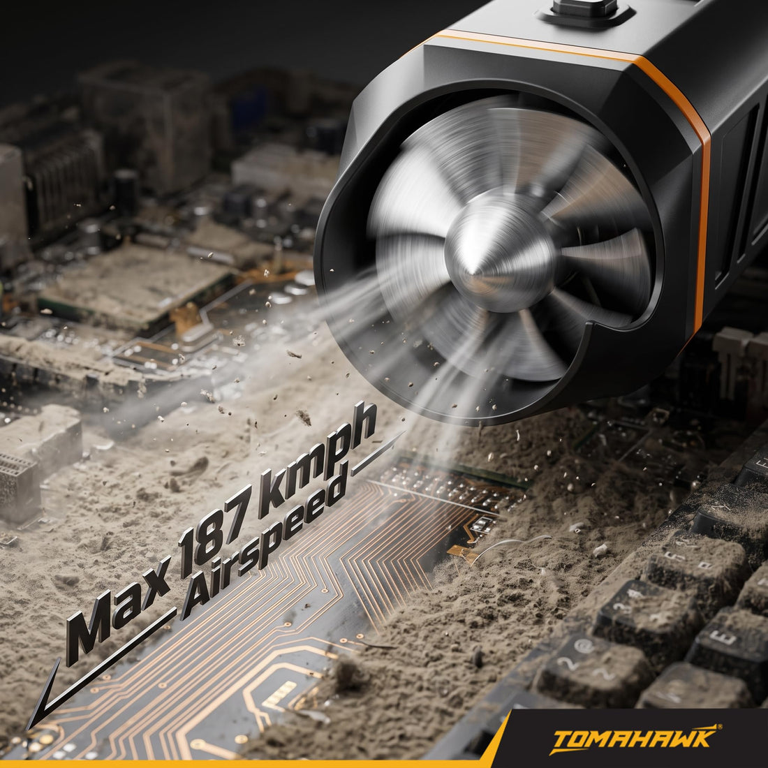 TOMAHAWK® JET-4444 Mini Turbo Jet Blower | Brushless | 8000mAh | USB-C Rechargeable