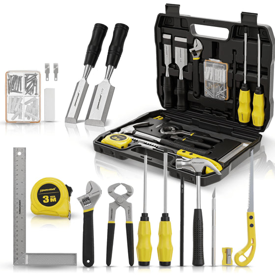 TOMAHAWK® CAR-0061 Carpenter Hand Tool Kit | 61 Pieces