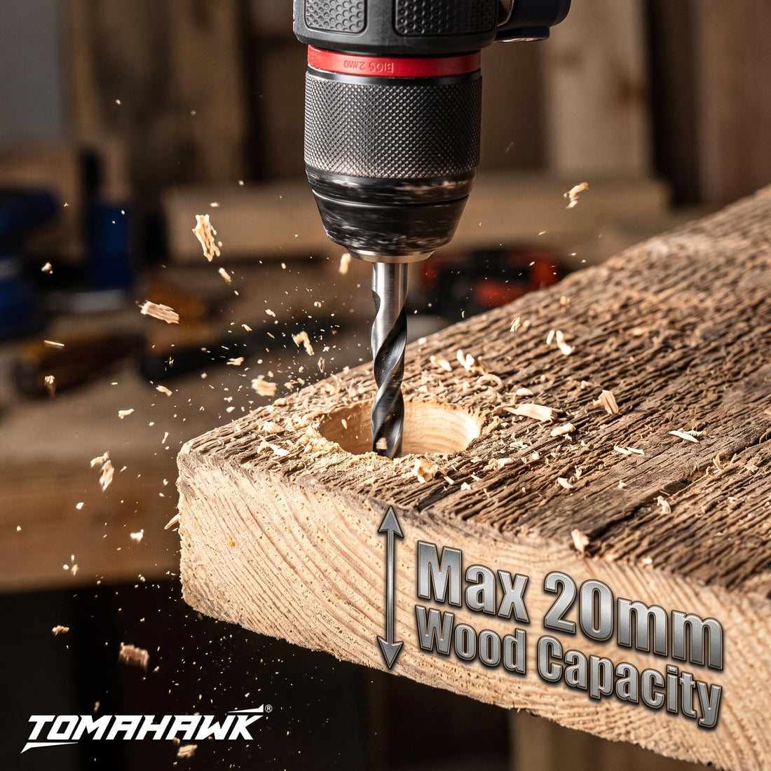 TOMAHAWK® BSD-999 Brushless Cordless Drill & Screwdriver Kit | 16V | 50 Nm | 2 x 2.0Ah