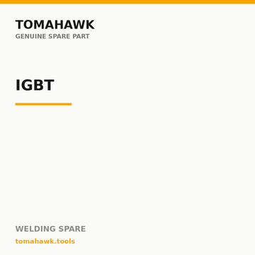 TOMAHAWK ARC 3151 Welding Machine — IGBT