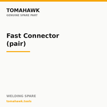 TOMAHAWK ARC Welding Machine — Fast Connector (pair)