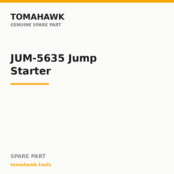 TOMAHAWK JUM-5635 Jump Starter — Clamp Cable