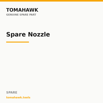 TOMAHAWK JUM-5635 Jump Starter — Spare Nozzle
