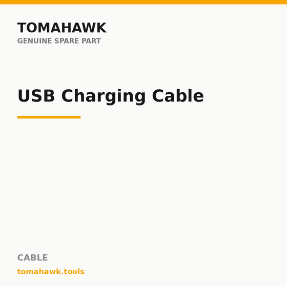 TOMAHAWK JUM-5635 Jump Starter — USB Charging Cable