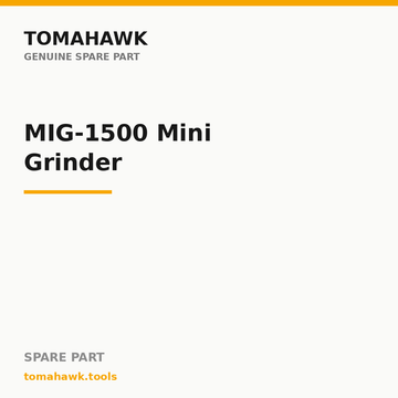 TOMAHAWK MIG-1500 Mini Grinder — Cutting Wheels, 5 pc set
