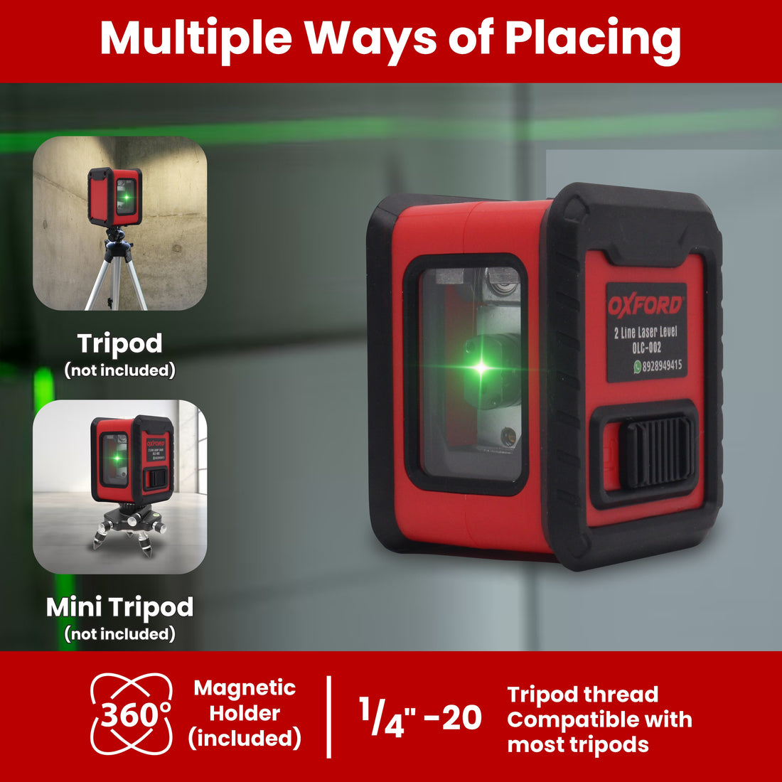 2 Line Laser Level OLC002