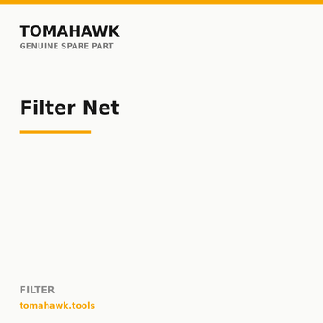 TOMAHAWK PSP-1600 / 3099 Sprayer — Filter Net