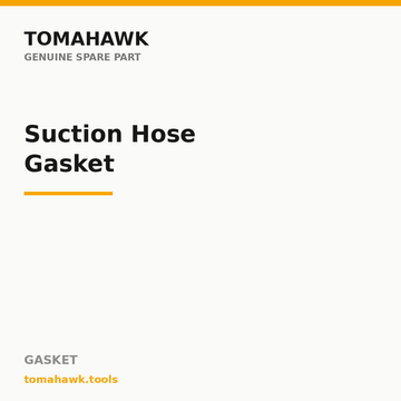 TOMAHAWK PSP-1600 / 3099 Sprayer — Suction Hose Gasket