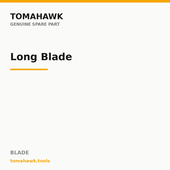 TOMAHAWK CHT-20A Hedge Trimmer — Long Blade