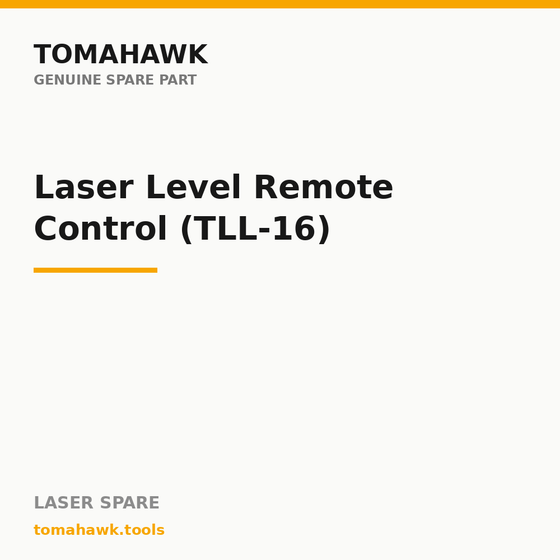 TOMAHAWK Laser Level Remote Control (TLL-16)