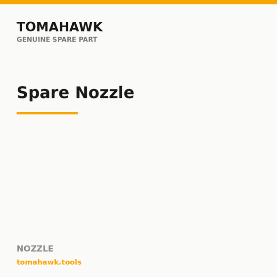 TOMAHAWK TLB-040 Leaf Blower — Spare Nozzle