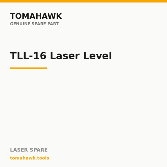 TOMAHAWK TLL-16 Laser Level — Power Point / Adaptor