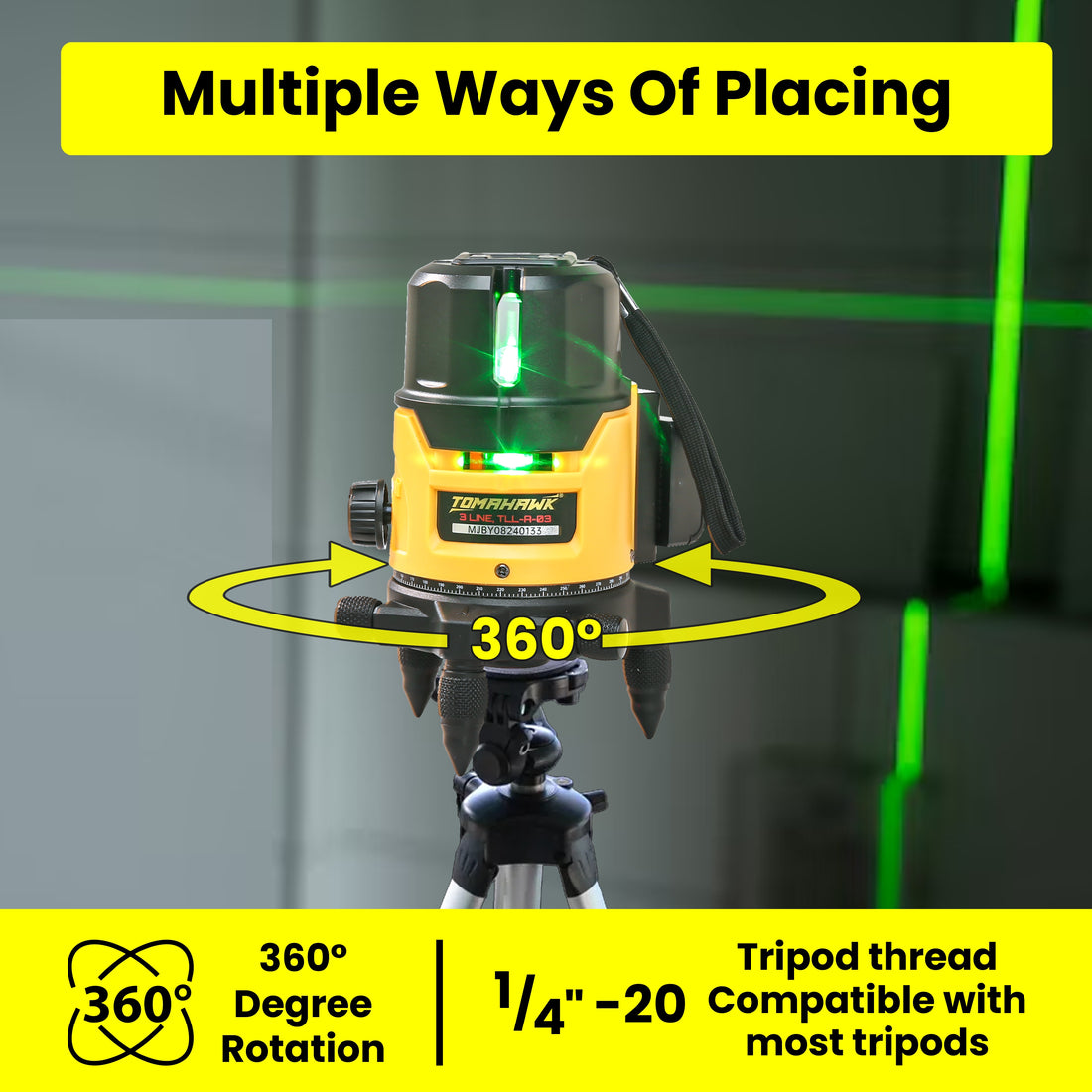 3 Line Laser Level TLL03