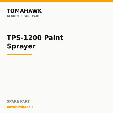 TOMAHAWK TPS-1200 Paint Sprayer — Nozzle 1.8mm