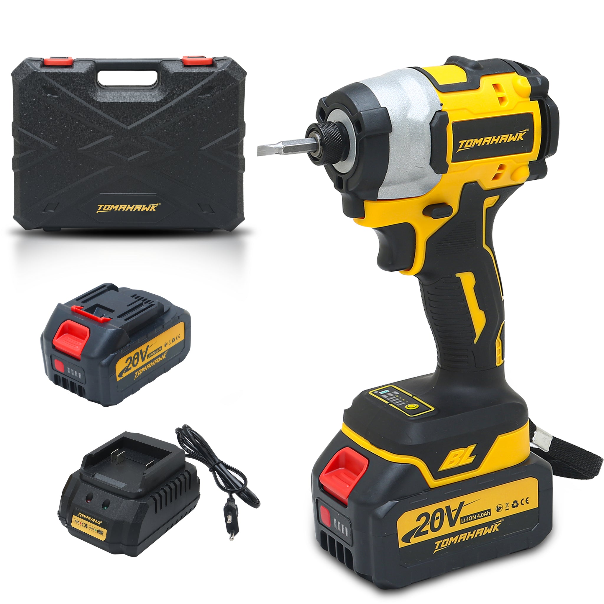 20V Brushless Cordless Screwdriver/Impact Driver T-082-BSD